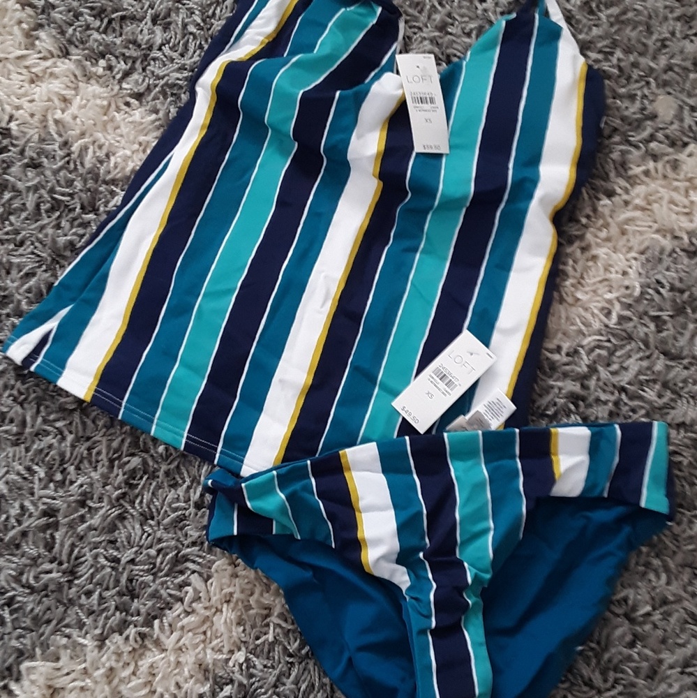 Make an offer!Loft NWT Tankini top & bikini bottom